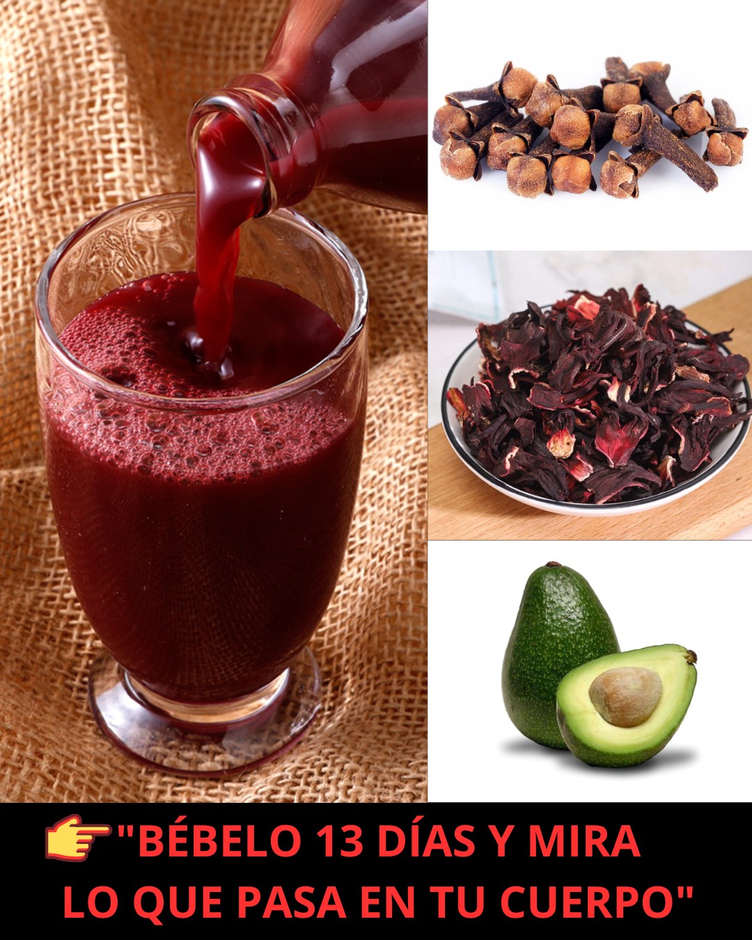 Ingredientes de la bebida natural