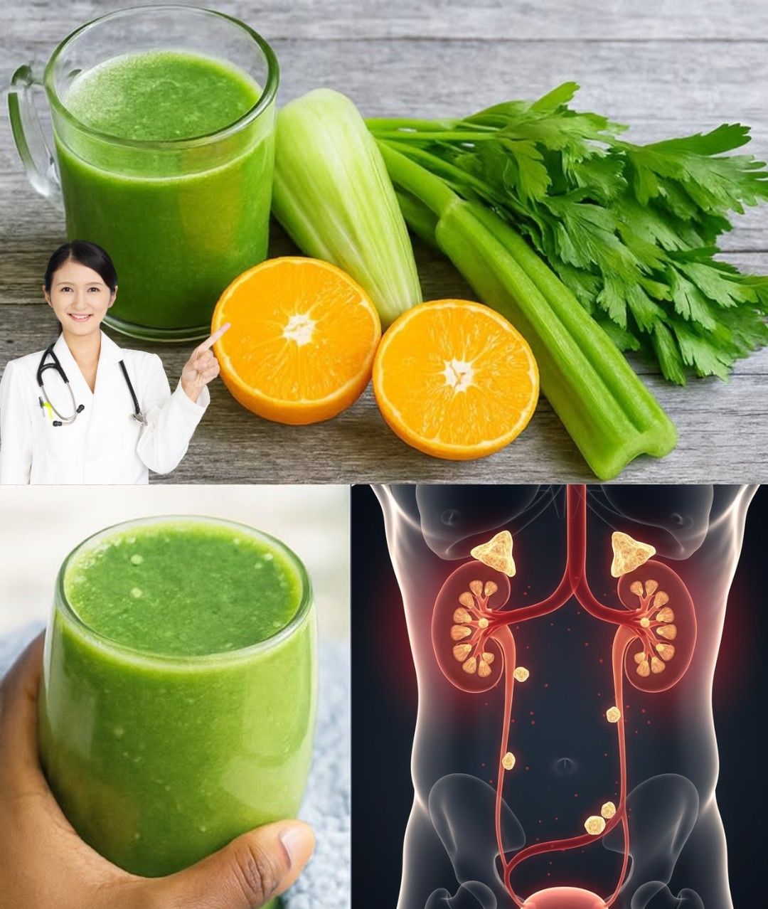 Jugo verde saludable