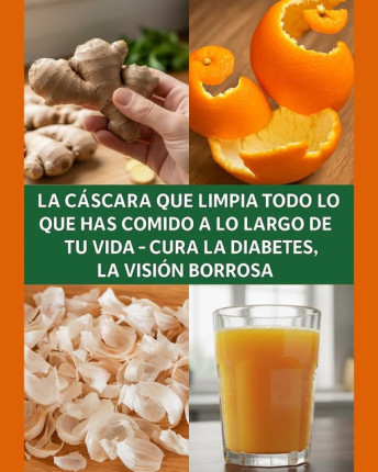 Ingredientes naturales para limpiar el cuerpo: ajo, cáscara de naranja y jengibre