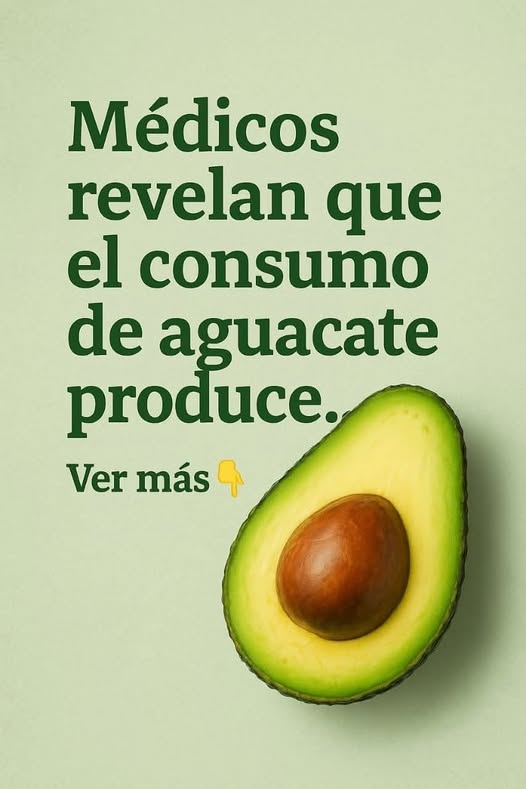 Aguacate fresco y saludable